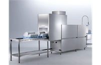 Abwaschmaschine Korbdurchlauf mit Besteckband