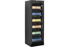 Kühlschrank Getränke mit Glastür schwarz 372 Liter